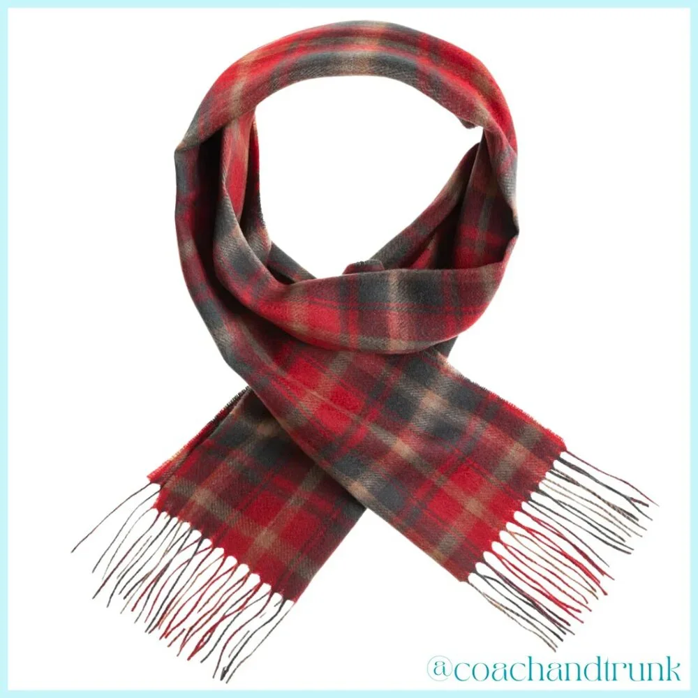 100% Lambswool Scarf Hypoallergenic SCOTTISH IMPORT THINK SOFT WARM TARTAN NWT